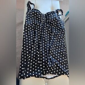 Flattering One Piece Skirt Swimsuit